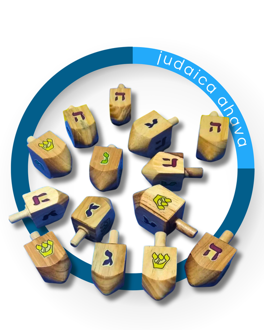 Dreidel Januka de madera